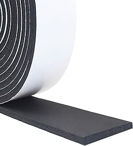 DGSL Foam Insulation Tape, 1/2In X 1/4In X 10ft Weather Stripping Door Seal Strip For Doors And Windows,Sliding Door, Soundproofing Door Seal, Weatherstrip,Air Conditioning Seal Strip