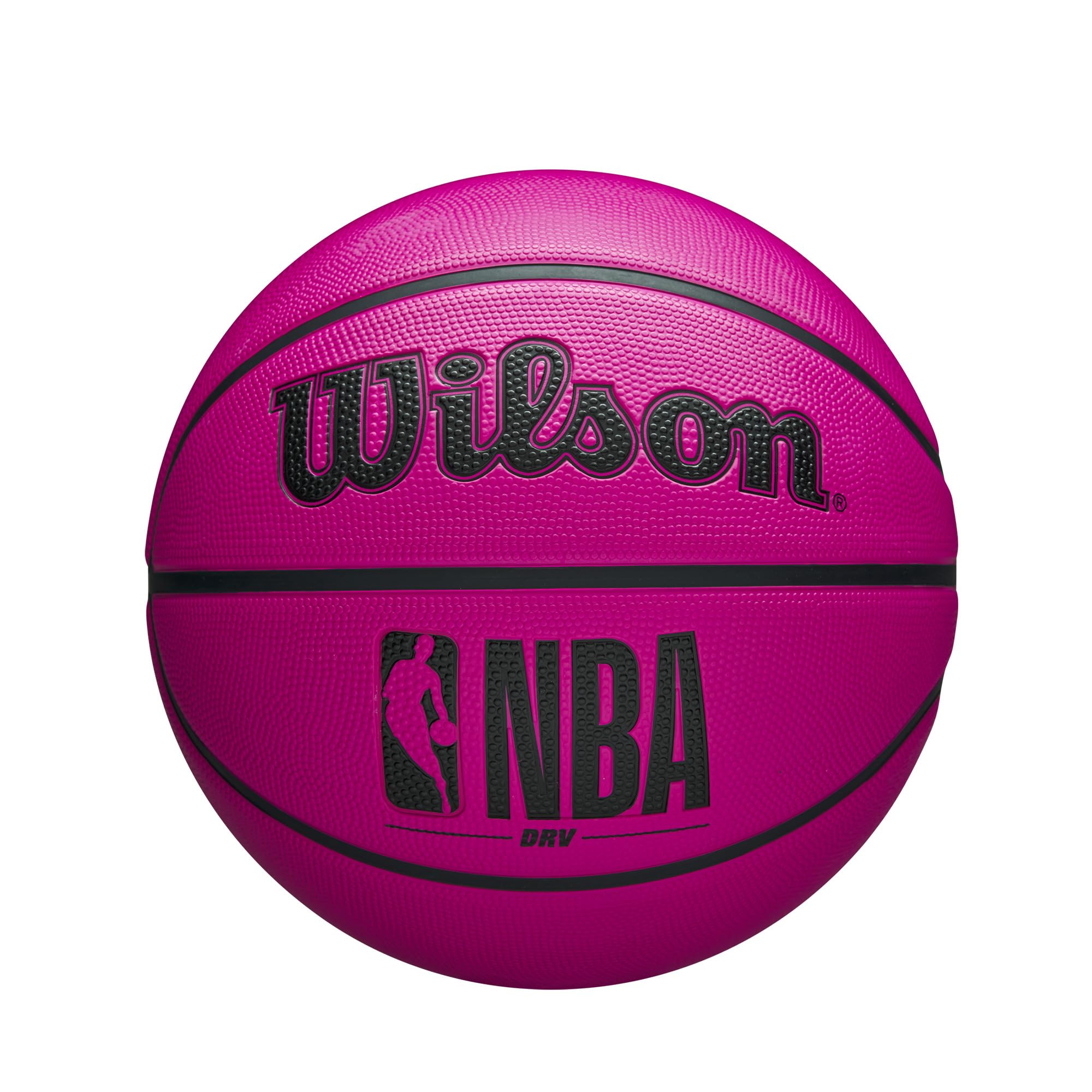 Photo 1 of WILSON NBA DRV Outdoor Basketball with Pump - Pink, Size 5-27.5"