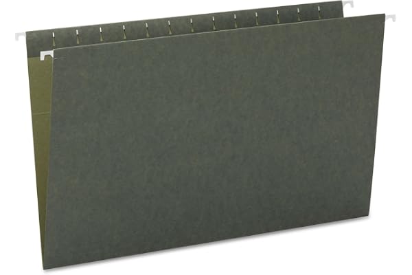 Smead Hanging Folder Without Tab, Green, Legal, 25 Per Box (64110)