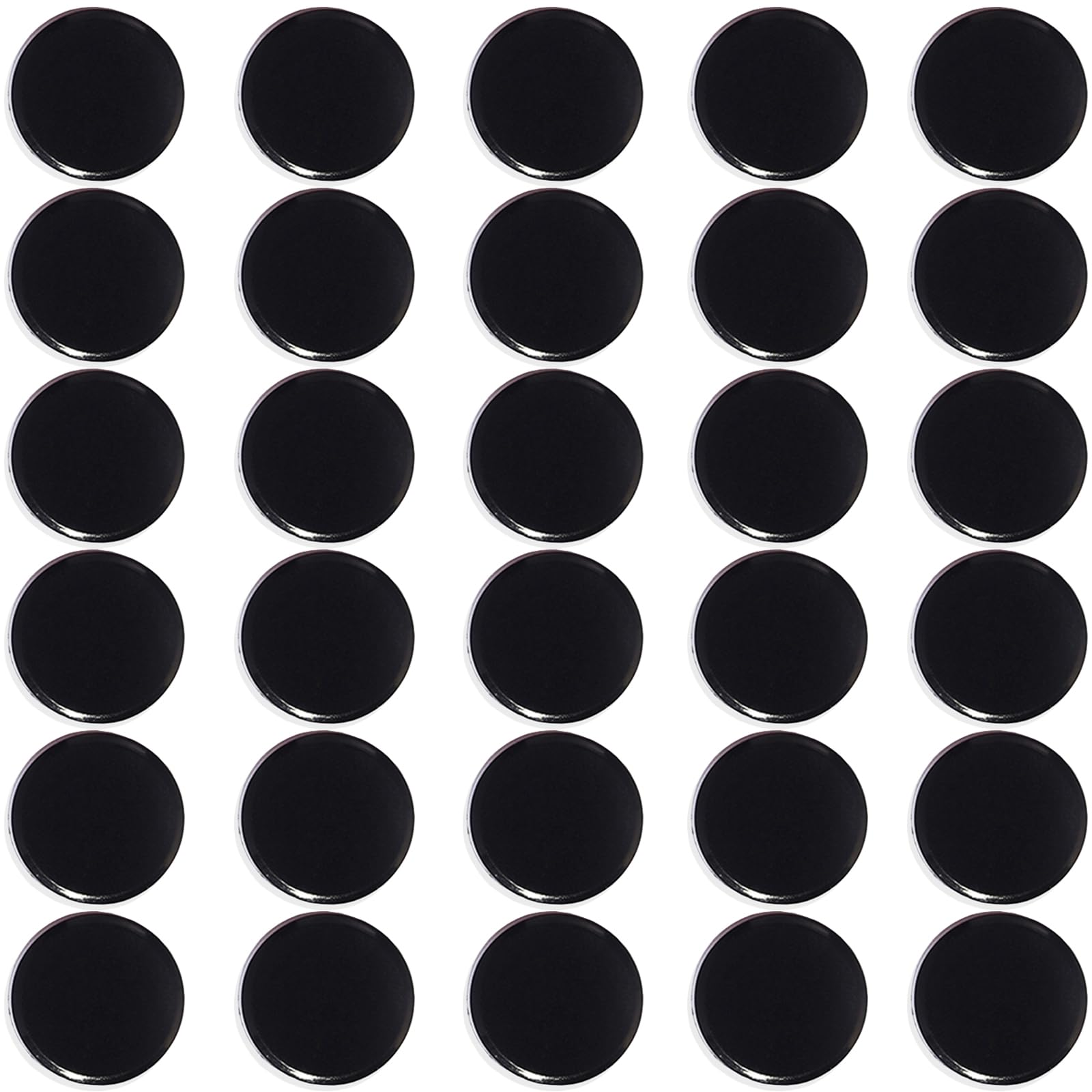 PYJLBX Fridge Magnets – 30 Pack Strong Mini Round Heavy Duty Magnets for Whiteboard, Notice Board, Office & Crafts – Colourful Small Black Magnets for Adult, Refrigerator, Memo, School, Home, Kitchen