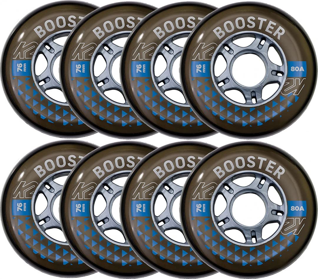 K2 BOOSTER 76mm/80a 8-Pack Wheelset incl. ILQ5 Bearings