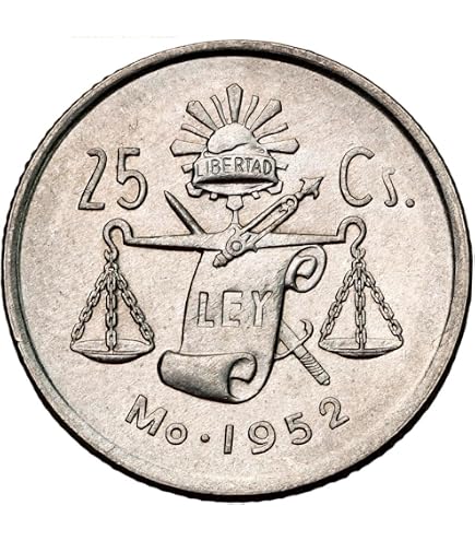 Amazon.com: 1920-1943 Mexican 20 Centavos Silver Libertad 