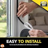SOL 2pk Draught Excluder Tape 4m x 10mm Self Adhesive Door Window Seal view 5