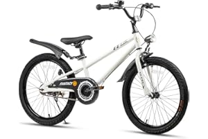 Glerc Fantacy Kids Bike, 12-20 Inch Children Bicycle for 2-13 Years Old Boys Girls, Kids Bicycle with Water Bottle Holder & Headlight & Training Wheels, Multiple Colors