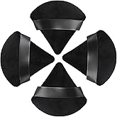HEYMKGO Powder Puff, 4Pcs Triangle Makeup Puff Reusable Sponges with Strap for Loose Setting Powder Foundation Wet Dry Makeup