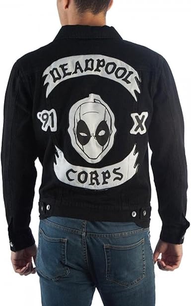 mens xl black denim jacket