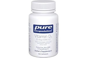 Pure Encapsulations Vitamin D3 25 mcg (1,000 IU) - Supplement to Support Bone, Joint, Breast, Heart, Colon & Immune Health - 