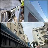 AKWQPY Outdoor Canopy Awning, Clear Polycarbonate Rain Protection view 3
