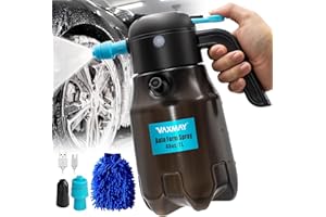 VAXMAY Electric Foam Sprayer 0.5Gal/2L, 60PSI Powerful Battery Powered Car Foam Sprayer, Rechargeable Foam Sprayer Car Wash with 2 Modes, Cordless Foaming Spray for Car Cleaning Detailing Home Garden