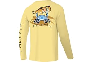 Palmyth Fishing Shirts for Men Long Sleeve UPF 50+ T Shirt Sun Protection Tee