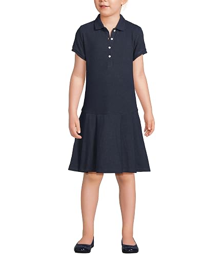 lands end blue uniform dress Lands' Girls Short Sleeve Ponte Top of Knee 7 Charcoal Heather: Clothing, Shoes & Jewelry PreFall 2026 Size:9-10 Years (160cm) Helena Dress - My wear dress