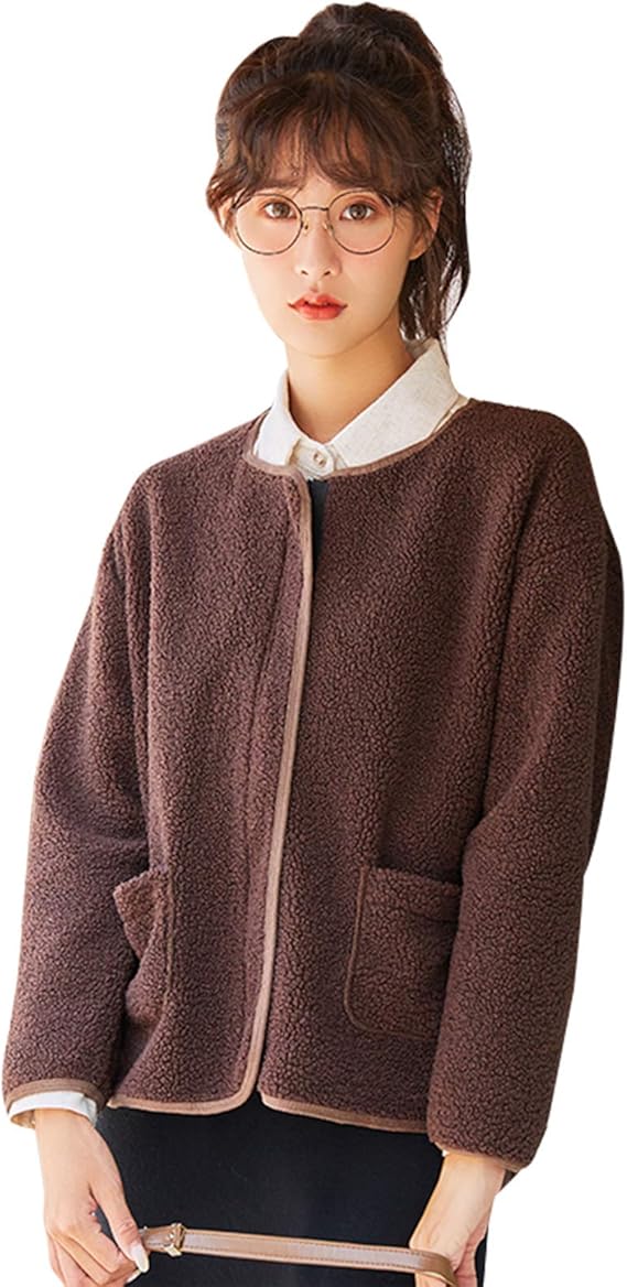 Amazon ジャケット コート レディース ブルゾン アウター ノーカラージャケット ボアブルゾン フリース ダントン 春秋冬 大きめ カジュアル 韓国ファッション コート ジャケット 通販 Amazon ジャケット コート レディース ブルゾン アウター ノーカラージャケット ボアブルゾン フリース ダントン 春秋冬 大きめ カジュアル 韓国ファッション コート ジャケット 通販