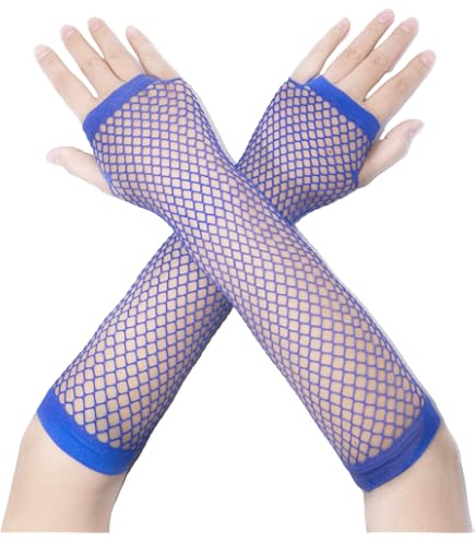 Amazon.com: Amscan White Fishnet Long Gloves : Clothing, Shoes