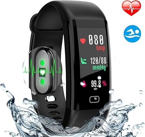 HDTOSNER Pulsera Inteligente, Impermeable IP68 Pulsera Actividad ...