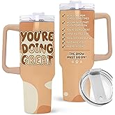 Mom Tumbler - Present to Mom from Daughter, Son - Mother Coffee Mug - Gifts for Mother's Day - Gift for Women and Wife - Mama Cup - You're Doing Great Tumbler 40Oz