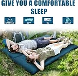 MAXYOYO Portable Foldable Futon Mattress 71x190cm Hypoallergenic Foam Blue view 2