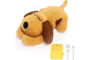 DCIAER 3-in-1 Heartbeat Puppy Toy, Simulates Breathing/Heartbeat/Warmth,Anxiety Relief, Sleep Aid for Puppy, Ideal for Crate Training.