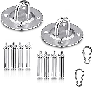 Ruesious 2X Anclaje, Anclaje para Pared, Ganchos de Techo, de Techo con