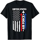 United States Air Force American USA Flag July 4th Patriotic T-Shirt
