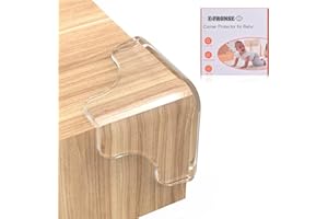 E-PRONSE New Pre-Taped Corner Protectors, 12PCS Corner Protector Baby with Improved Smooth Corner, Furniture Table Corner Protectors for Baby Proofing with Strong Ahesion