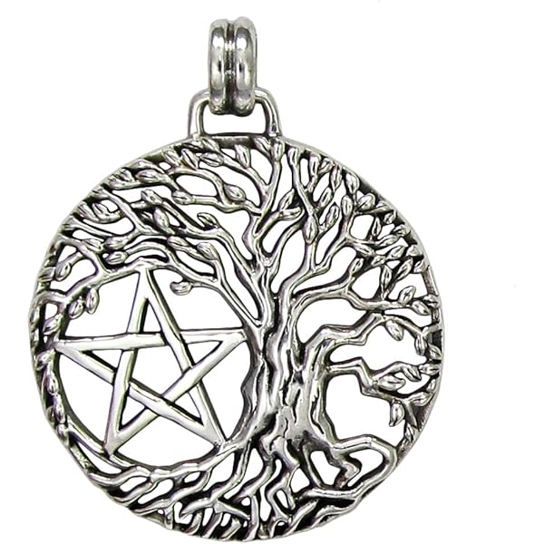 Moonlight Mysteries Sterling Silver Pentagram Ankh Pendant