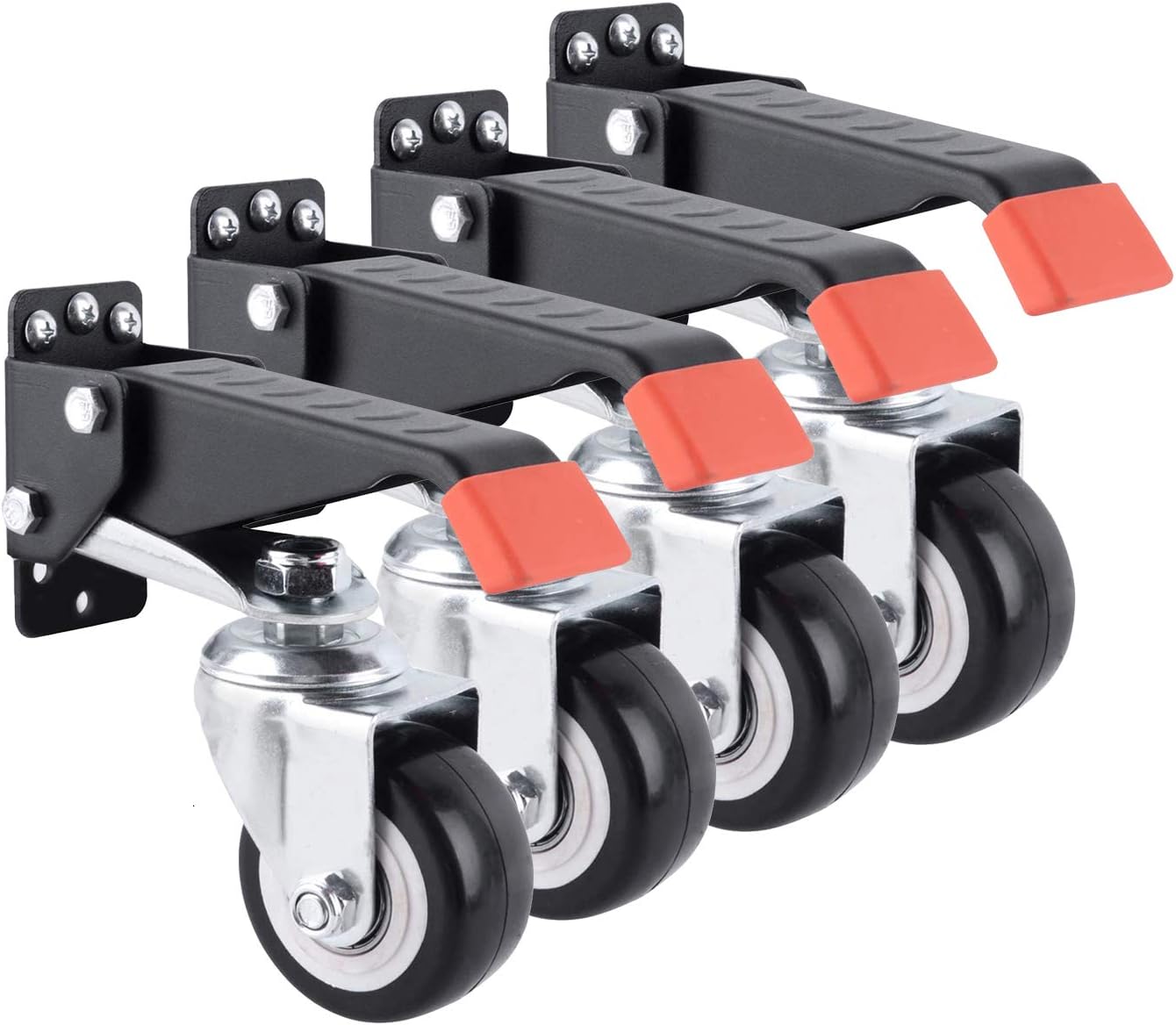 KKmoon Workbench Rollers 360 Degree Rotation Work Table Movable Wheels