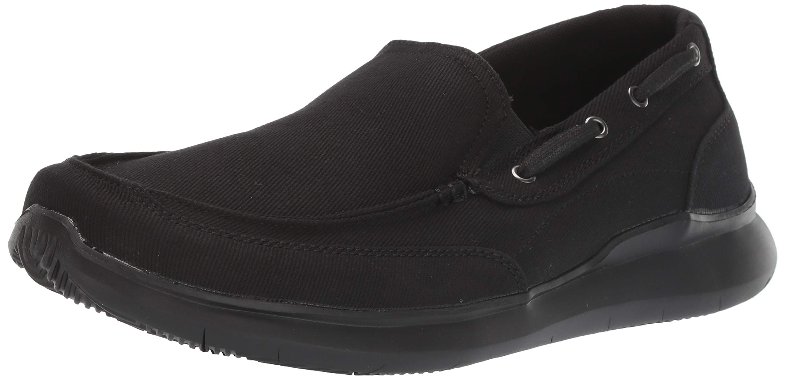 Propét mens Viasol Loafer, Black, 8 XX-Wide US