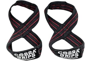 GRIP POWER PADS Deadlift Straps Figure 8 Loop Lifting Straps The #1 Choice for Power Lifters weightlifters workout Enthusiasts