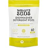 Molly's Suds Dishwasher Pods | Natural Dishwasher Detergent, Cuts Grease & Rinses Clean (Residue-Free) for Sparkling Dishes |
