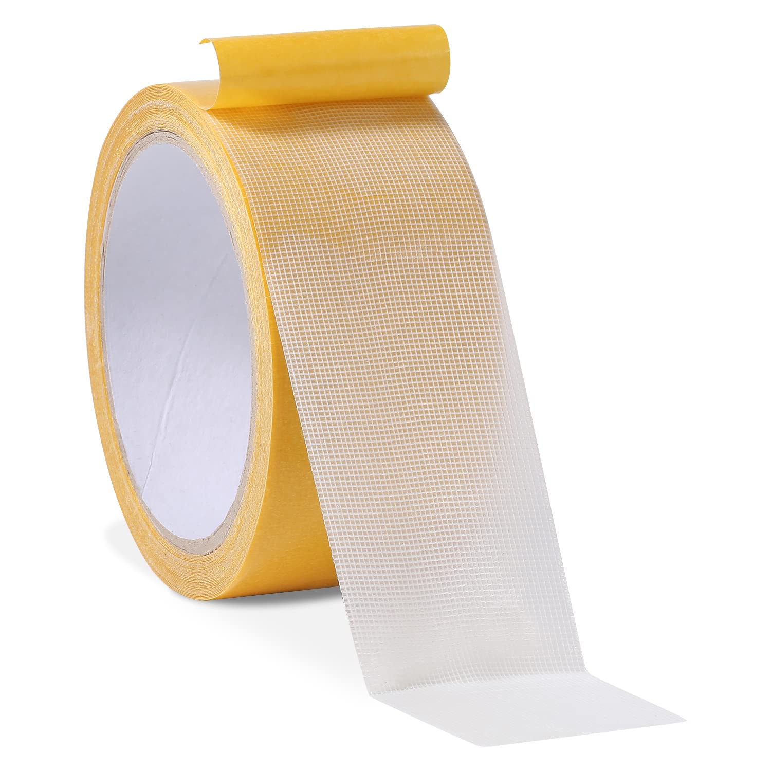 TOYMIS 2inch x 33ft Double Sided Tape, Multifunctional Double Sided Tape Heavy Duty Super Sticky Double Sided Mounting Tape with Fiberglass Mesh for Home Office School