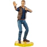 Jurassic World Toys Owen Grady 6-inches Collectible Action Figure with Movie Detail, Movable Joints, Toy Knife Accessory, Extra Hands, Display Stand; for Ages 4 and Up