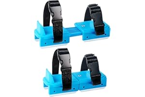 GHYKL Toddler Ice Skates, Adjustable Kids Double Runner Ice Skates with Hook and Loop Fastener Straps, Double Blade Ice Skates for Winter Toddler Training Shoes Beginner