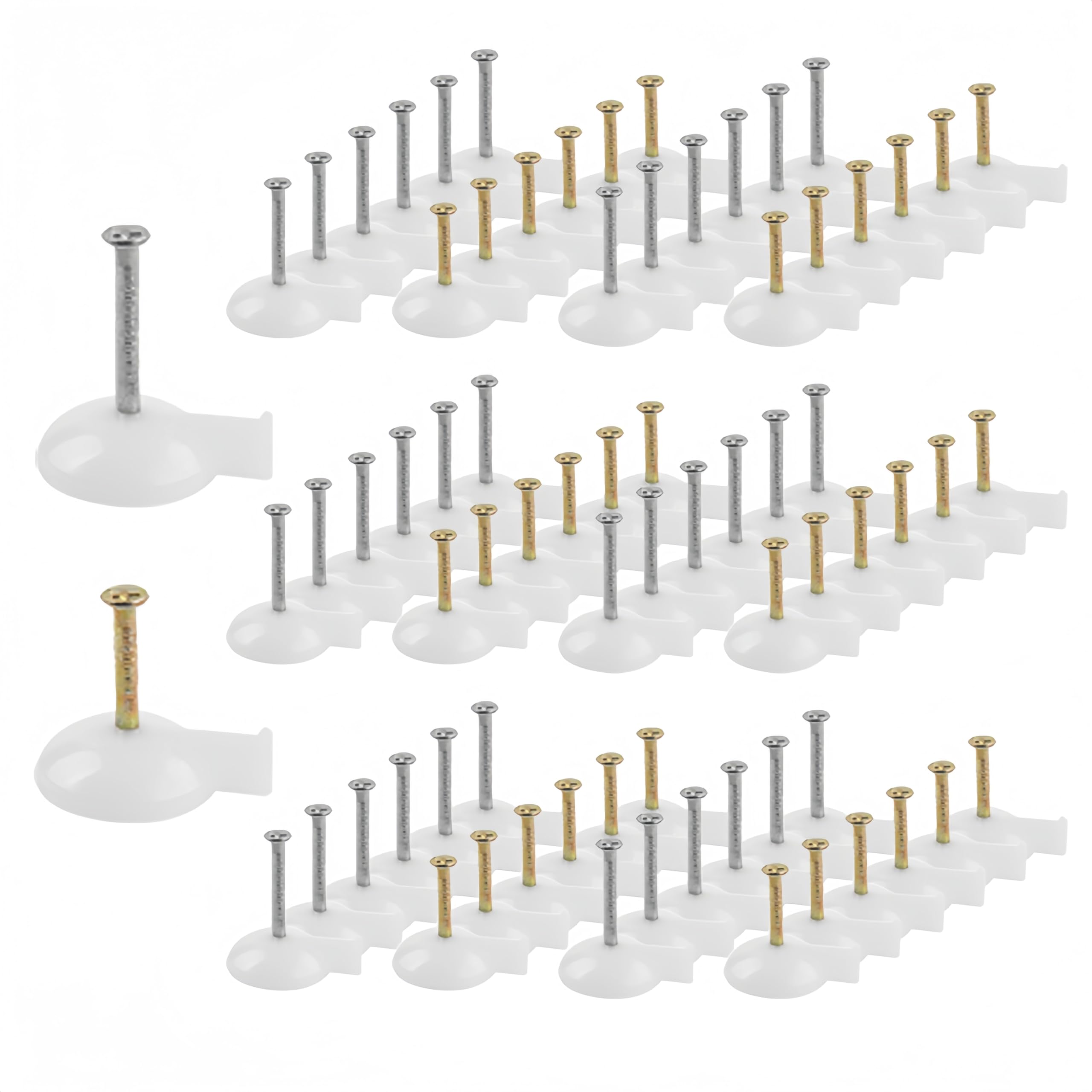 ONEBO 180 Pieces Of Screen Window Fixing Nails, Advertising Cloth Fixing Nails, Wallpaper Fixing Nails, Door Curtain Fixing Nails, Can Be Used For Cement Wall Push Pins, Interior Decoration Nails