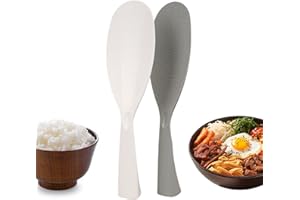 ORU Home Extra Long Rice Paddle, Safe Non Stick Standing Rice Spoon Scooper Spatula, Heat Resistant Rice Cooker Spoon Server 