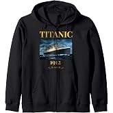 Titanic 1912 Sailing Boat Cruise Ship Zip Hoodie