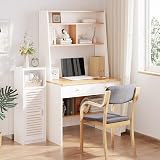 Dripex 3 Tier Bathroom Floor Cabinet White Storage with Door 80x22x25cm view 3