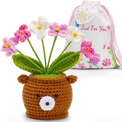 Regalos florales de ganchillo para mamá