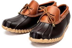 DKSUKO Snow Women's Waterpoof Loafer Shoes Slip On Flat Duck Shoe