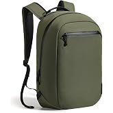 ALPAKA Essential Backpack 16L Lightweight Laptop Backpack Green | Laptop Sleeve fits 16-inch MacBook Pro, Internal Bottle Pocket, Ideal for Work Travel , Weatherproof Fabric Axoflux 210D