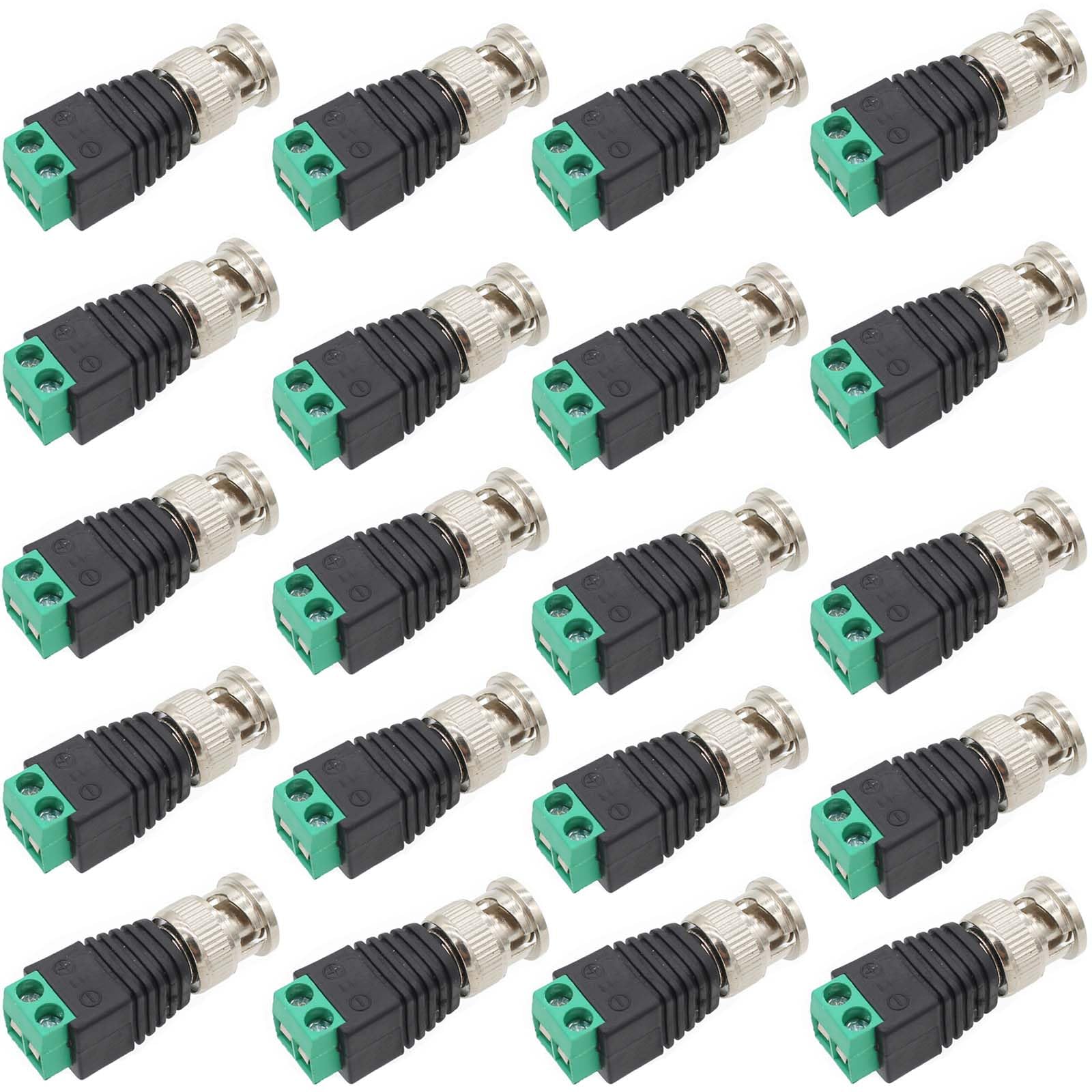 Mua BNC Male Balun Adapter 20-Pack, BNC Male Connector to Screw ...
