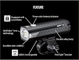 CatEye AMPP 1300 Front Bike Light 1300 Lumen USB Rechargeable LED view 4