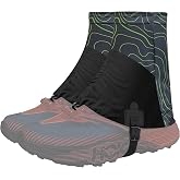 UNIQOCK Low Gaiters,Ankle Gaiters,Snow Boot Guard Gators,Shoe Gaiters,Gators for Hiking Boots,Leg Gaiters,Waterproof Hiking Gaiters for Hunting,Running,Snow,Mountain Climbing