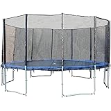 Exacme TUV Approved Trampoline with Safety Pad & Enclosure Net & Ladder All-in-One Combo Set