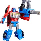 Transformers CYBERWORLD Optimus Prime Armored Cyber Changers 4-Inch Action Figure, Quick Change to Truck Mode, Robot Toys for Boys and Girls 6 and Up