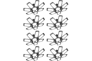 CHENGCHILIT LED Garage Light 8 Pack - 200w 20000LM 6500K Garage Lights Ceiling LED with 7+1 Adjustable Panels, Shop Lights Sc