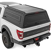 Rough Country Truck Bed Cap Topper for Ford F-150 (2021-2026) 5'7 Bed - Modular Design, Locking Gullwing Access Doors, Molle Panels, LED Interior Lighting