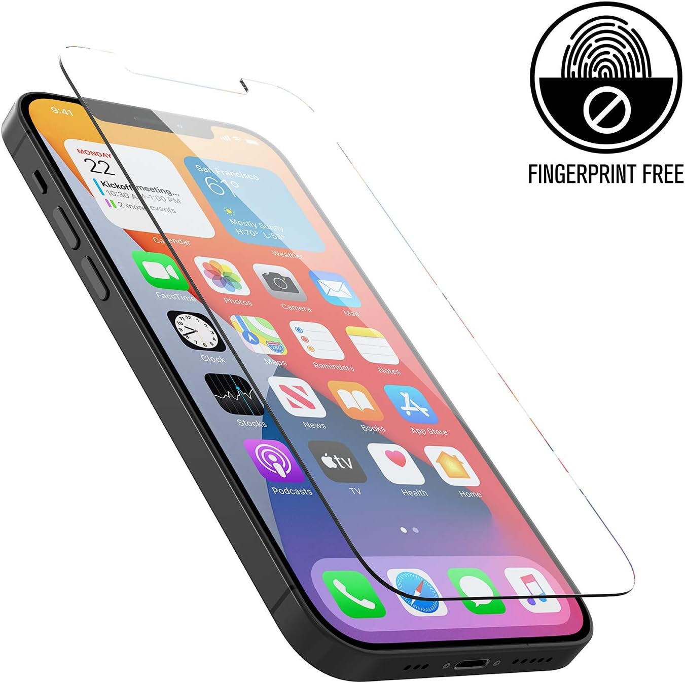 Catalyst Designed for iPhone 12/12 Pro Tempered Glass Screen Protector with Cleaning Pad, Shatter Proof - Image 4