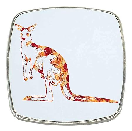 Just Another Tee Pizza Animal Silhouette Kangaroo imán para Nevera ...
