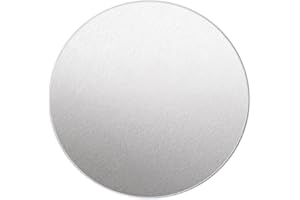 ABBECIAO 3" Round Aluminum Stamping Dics Smooth Edges 14ga. Thick Ornament Blanks for Christmas Decor and Jewelry Trinket Dish Making. Pack of 3