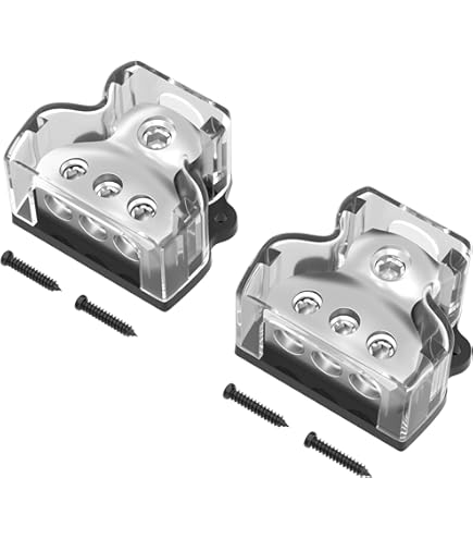 Rockford Fosgate Verteilerblock AGU - Platinbeschichtet, 1/0 AWG Input